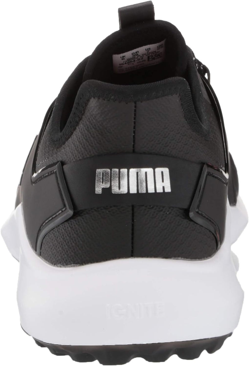 PUMA Herren Ignite Fasten8 Golfschuh 42.5 EU Puma Black Puma Silver Puma Weiss, 42.5 EU Puma Black P