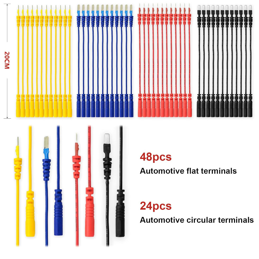 Multimeter Test Leads Set, 92PCS KFZ Fehlerdiagnose Messleitungsset enthält Prüfspitzen, Kabelverbin