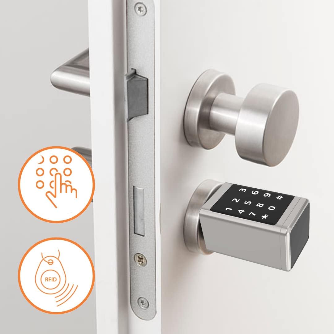 SOREX SMART WIFI Elektronisches Zylinder Türschloss - Öffnung per Code, Chip & Smartphone, elektroni