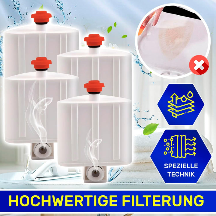 MONTERAL XD9070E0 für Rowenta Liberty Powersteam Antikalk-Kartusche, Set 4, geeignet für Hitze, für