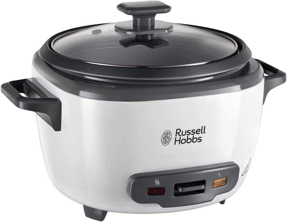 Russell Hobbs 27040 Grosser Reiskocher - bis zu 14 Portionen mit Dampfkorb, Messbecher und Löffel in