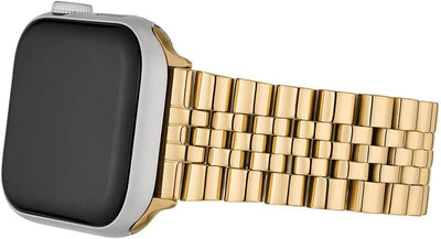 Michael Kors Herrenarmband für Apple Watch®, 38/40/41 mm und 42/44/45/49 mm, aus Edelstahl Gold, Gol