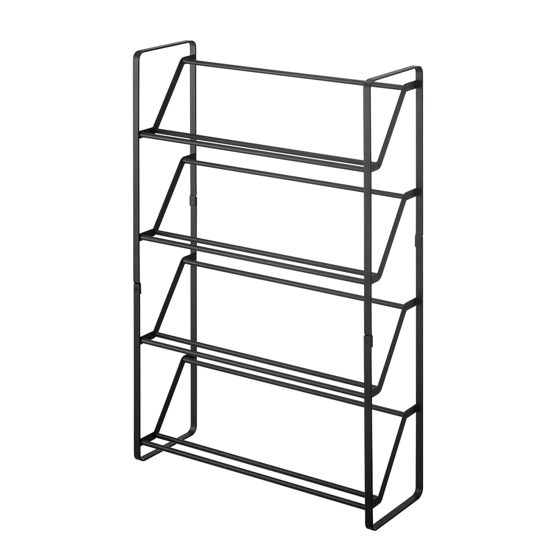 Shoe rack - Slim 4 - black Schwarz, Schwarz