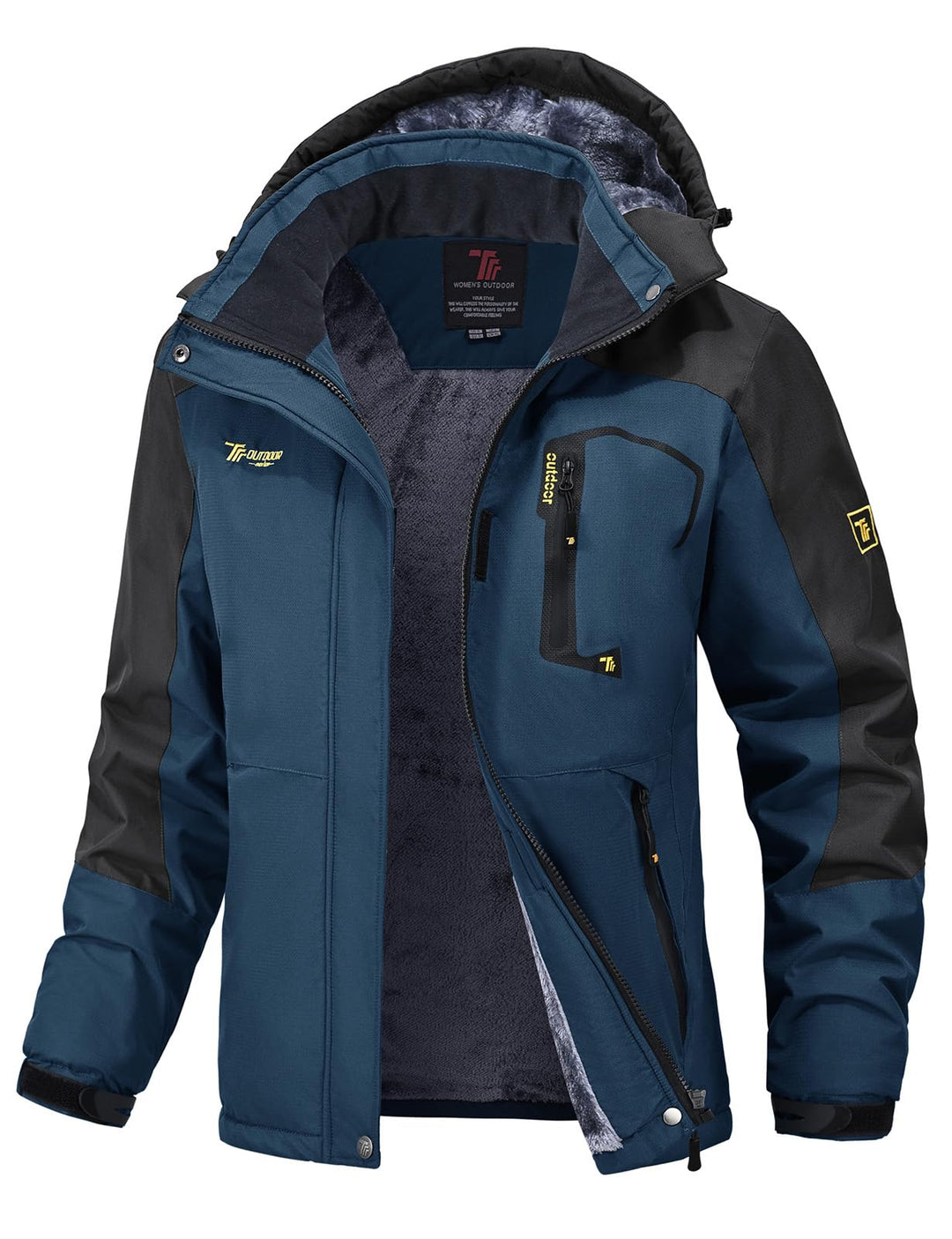 Damen Jacken Fleecejacke Winterjacke Wasserdicht Atmungsaktiv Verdickt Warm Winddicht Softshelljacke
