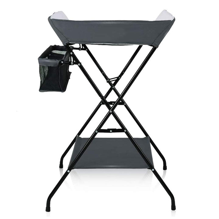 mobiler Wickeltisch mit Wickelaufsatz, Wickelkommode klappbar höhenverstellbar, Wickelkombi mit Sich