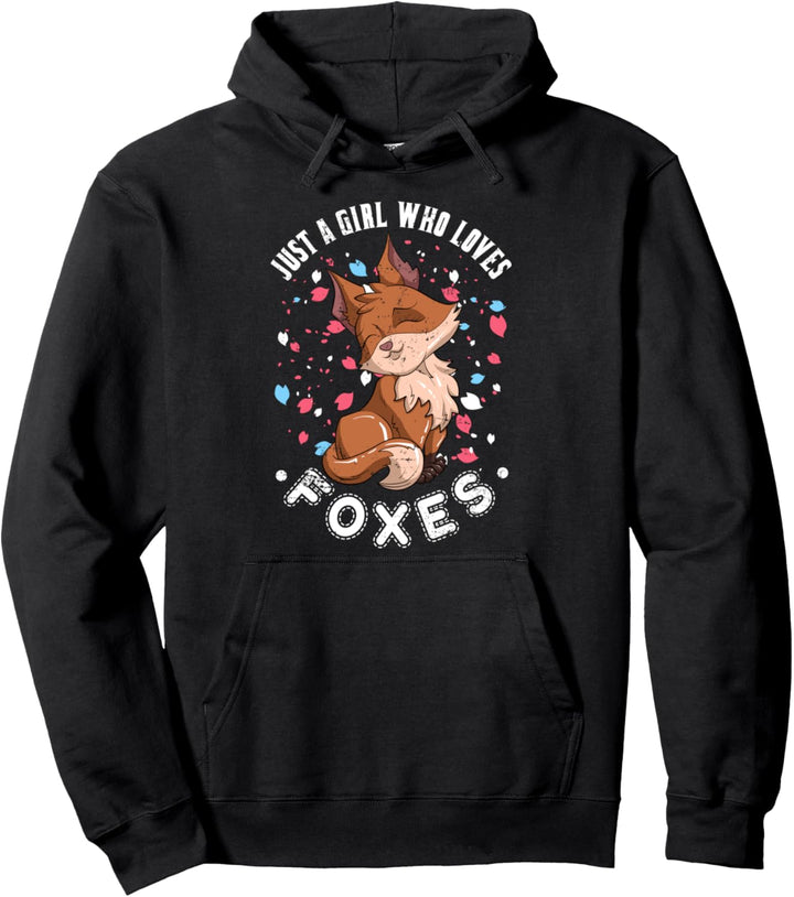 Nur ein Mädchen das Füchse liebt Waldtier Tierfreund Fuchs Pullover Hoodie
