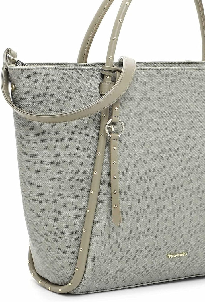 Tamaris Shopper Linn 32266 Damen Handtaschen Ornament Einheitsgrösse Khaki 910, Einheitsgrösse Khaki