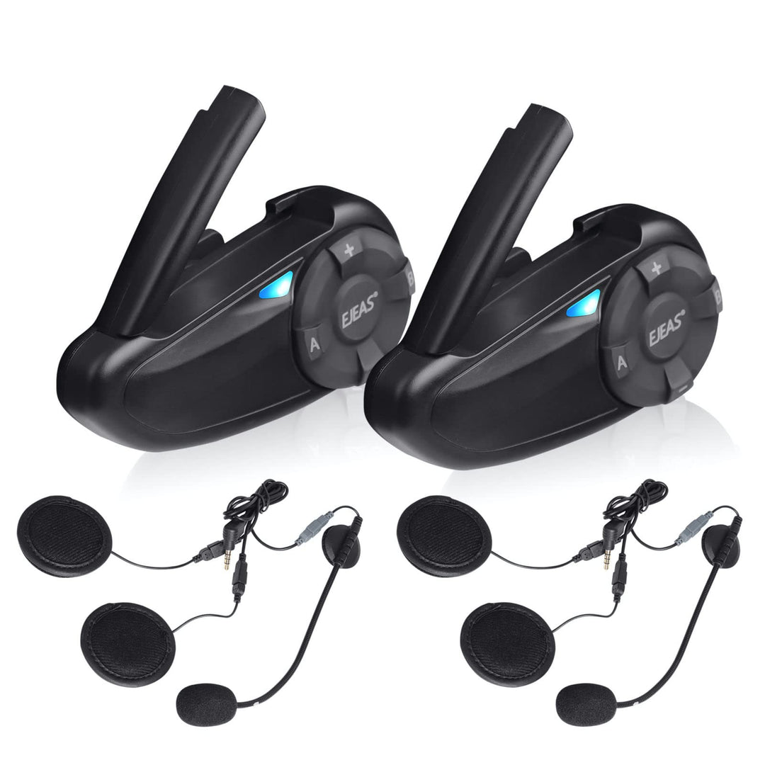 SolaMr Motorradhelm Headset BT5.1 Motorrad Wasserdichtes Intercom Kommunikationssystem Bluetooth Hea