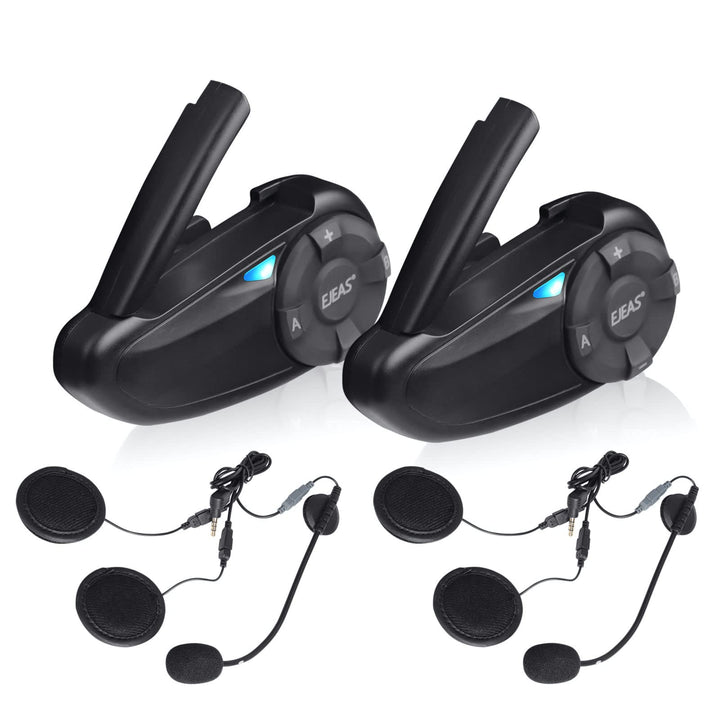 SolaMr Motorradhelm Headset BT5.1 Motorrad Wasserdichtes Intercom Kommunikationssystem Bluetooth Hea