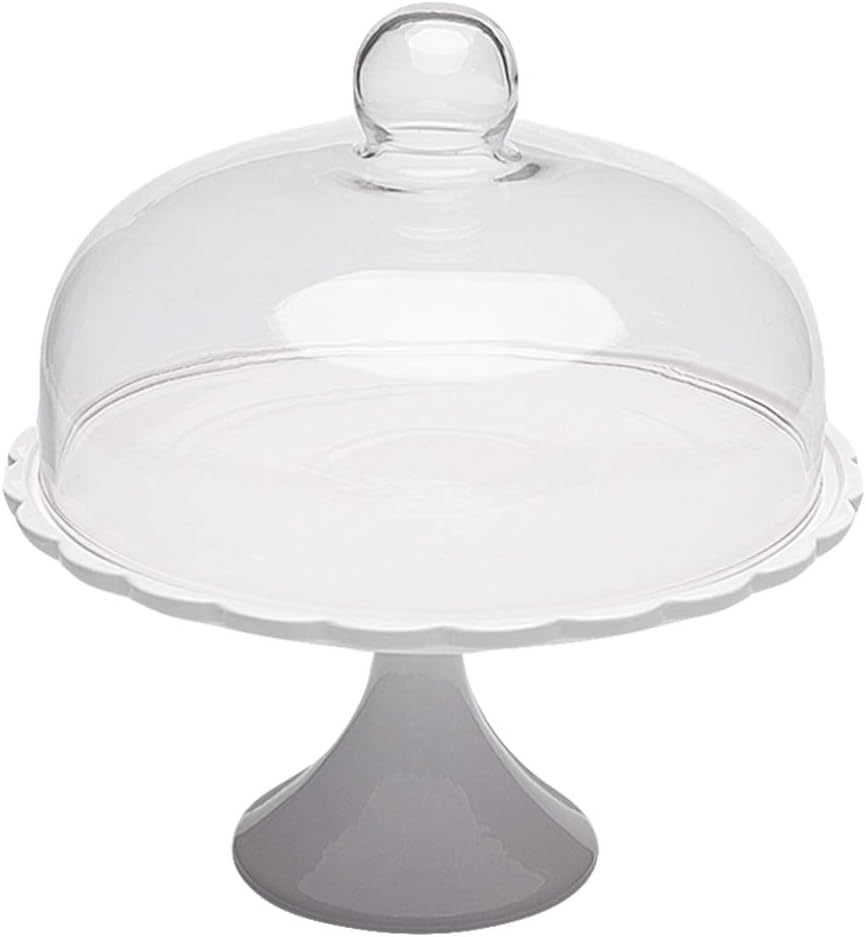 Glas Tortenplatte Mit Deckel Footed Cake Plate mit Kuppel Keramik Dessert St?nder mit Glas Dome Deck