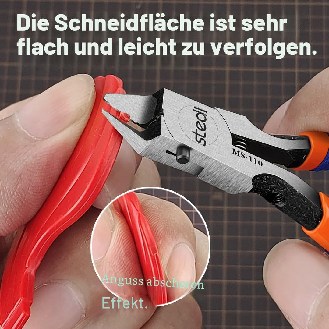 stedi Modell-Seitenschneider, Gussastschneider mit ultradünner Einzelklinge und straffer Feder Hobby
