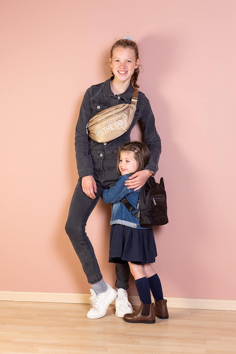 CHILDHOME, Kinderrucksack Baby, Schule, Kindergarten, Krippe, Zwei Fächer, Lunchbag/Flaschen geeigne