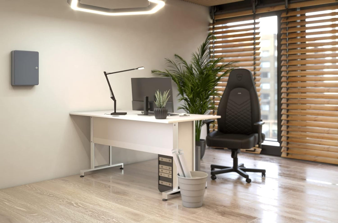 Pavo 8027064 Schlüssel-Kasten/Schrank, 140 Haken mit seitlichem Schlüsseleinwurf, dunkelgrau 140 Hak