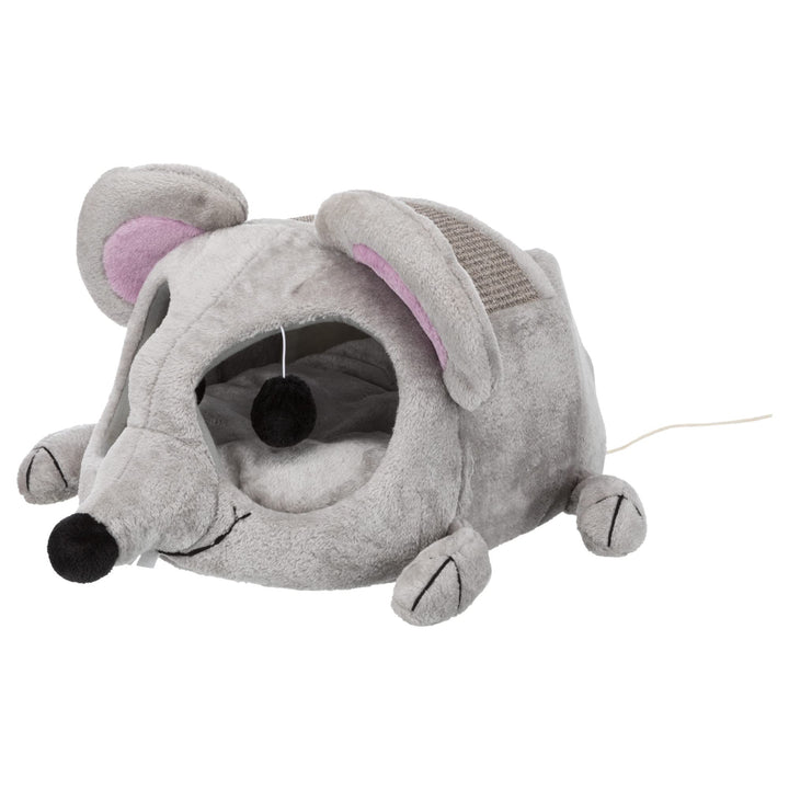 Trixie 36290 Kuschelhöhle Lukas, 35 x 33 x 65 cm, grau, 1 Stück (1er Pack) Lukas Maushöhle, Lukas Ma