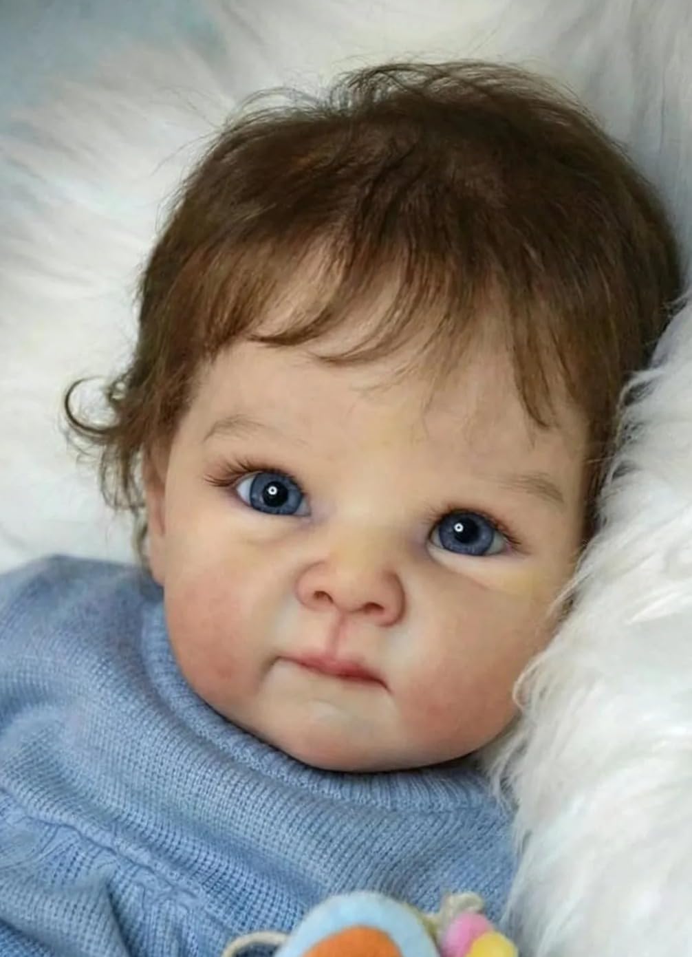 Zero pam Reborn Baby Vollsilikon Lebensecht-48CM Silikon Baby Mädchen, Reborn Puppen Lebensecht, Leb