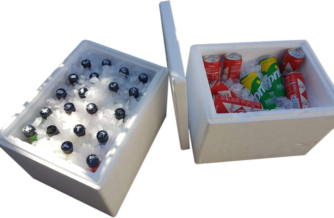 Thermobox, Styroporbox / Eisbox für Essen, Getränke & temperaturempfindliche Ware, Isolierbox aus St