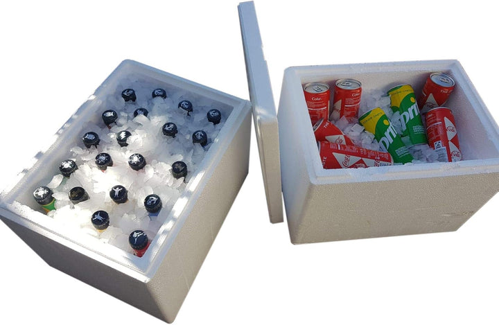 Thermobox, Styroporbox / Eisbox für Essen, Getränke & temperaturempfindliche Ware, Isolierbox aus St