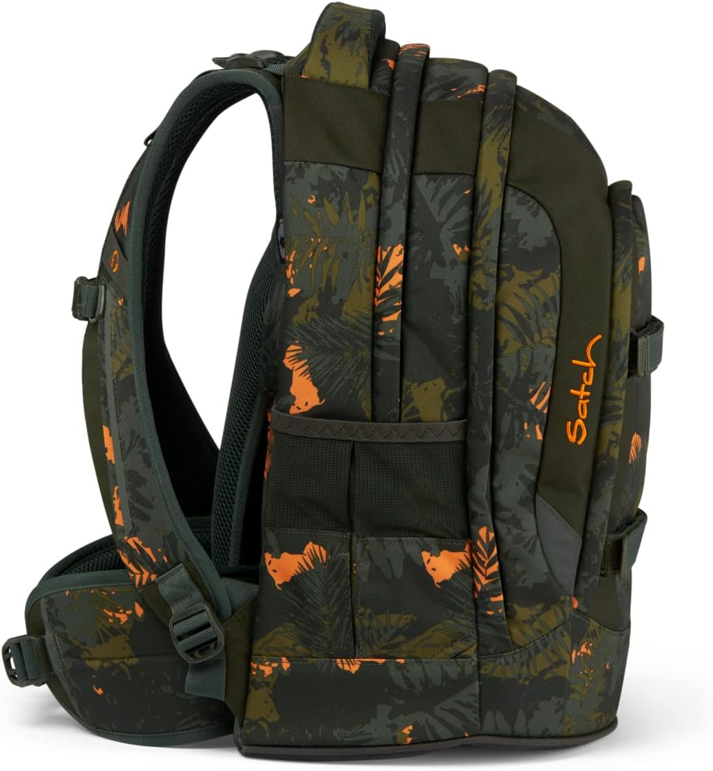Satch Pack Schulrucksack Set 2tlg. inkl. Schlamperbox (Jurassic Jungle), Jurassic Jungle