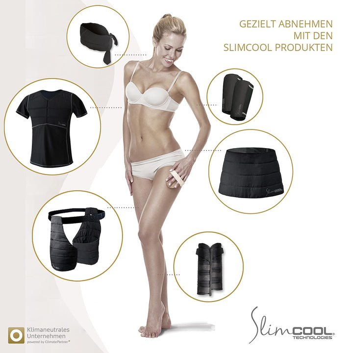 Slimcool PowerArms | Abnehmen durch Kühlung | Cryo Shapewear für die Arme (zur Aktivierung von braun