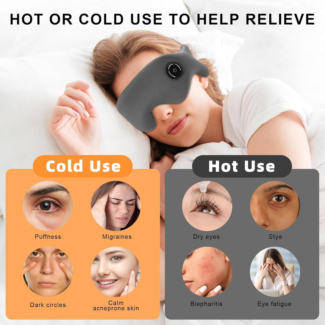 Wärmebrille Augen, Beheizte Augenmaske, zur Linderung von trockenen Augen, Gerstenkorn, Blepharitis,