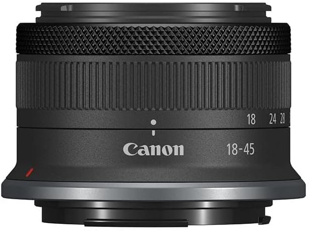 Canon RF-S 18-45mm F4.5-6.3 is STM Kamera Objektiv (kompatibel mit EOS R Systemkamera, 4 Stufen Bild