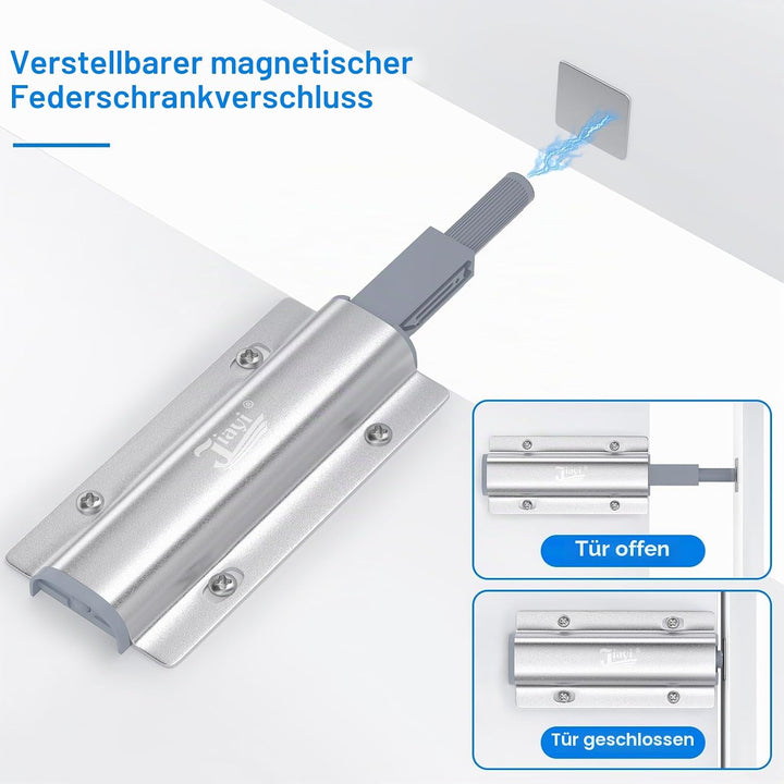 Drucktüröffner Push to Open Magnet Jiayi 4 Stück Schrank Türöffner Tip On für Türen Möbel Schubladen