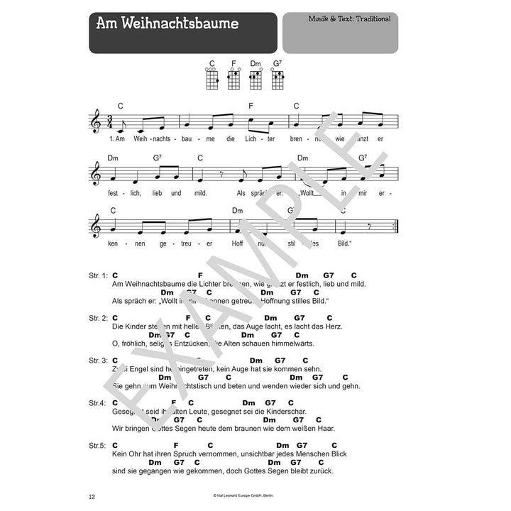 100 Kinderlieder für Ukulele 2: beliebte Melodien & Hits aus Film und TV, Taschenbuch