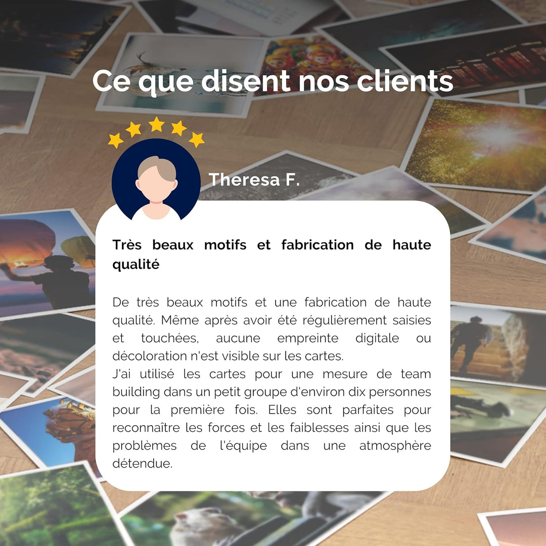 metaFox | Pack de cartes postales Grandir ensemble | 52 cartes pour le coaching et consolidation d'é