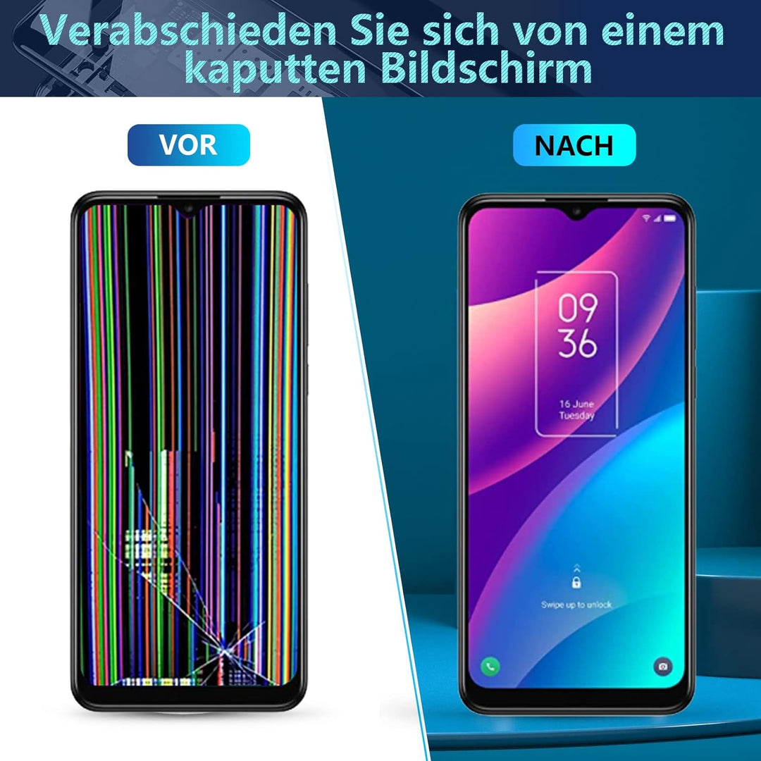 RongZy für TCL 30 SE/30SE 6165H LCD Bildschirmersatz für 30 SE Touchscreen Digitalisierer Display mi