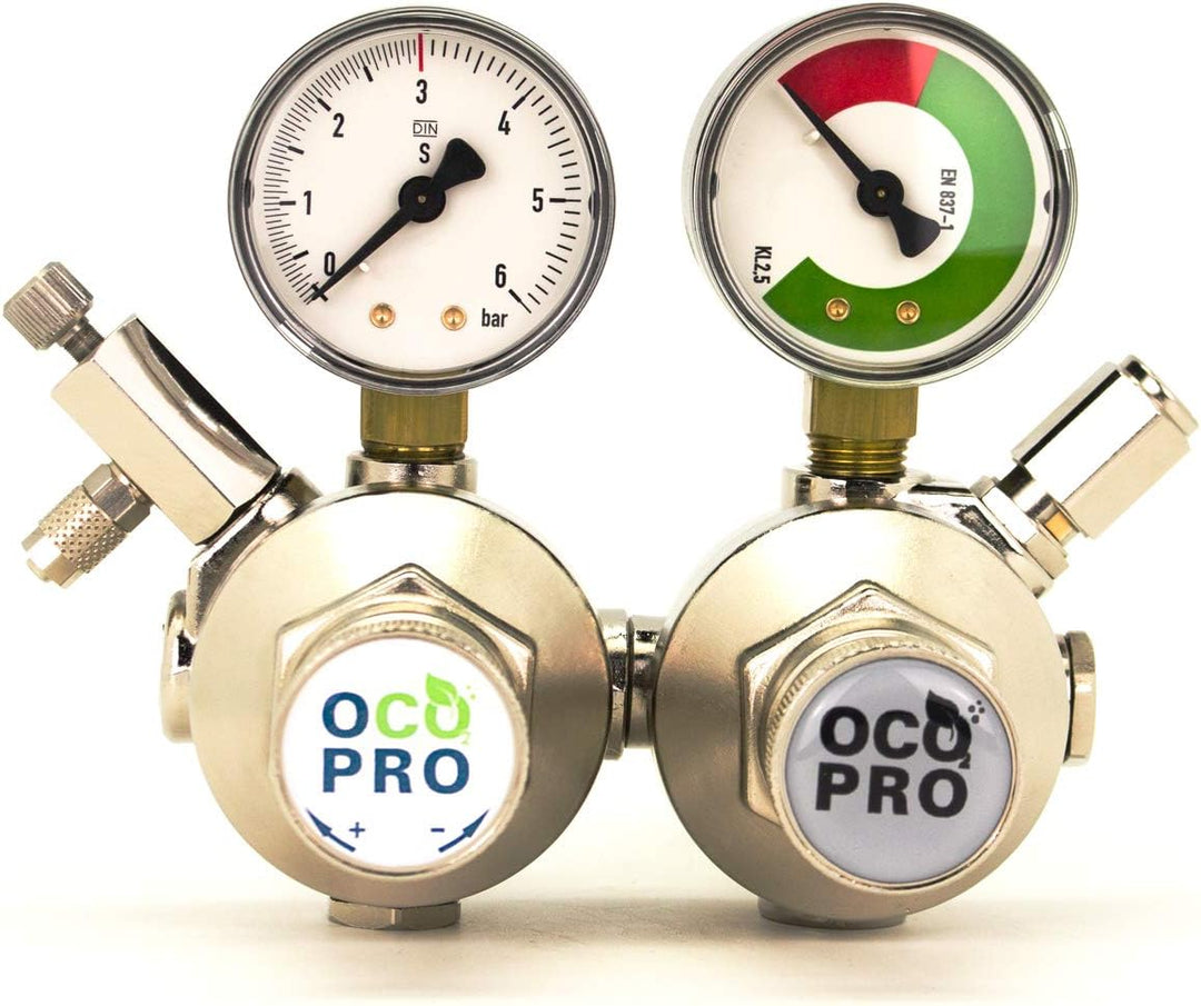 OCOPRO Doppelkammer CO2 Anlage DBL-350 Aquarium OHNE Flasche