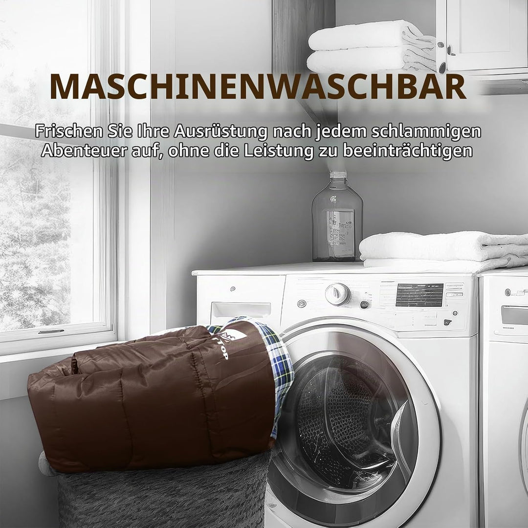 GEERTOP Schlafsack XXL 4 Jahreszeiten Flanell Campingschlafsack Übergrösse 220x100cm für Erwachsene