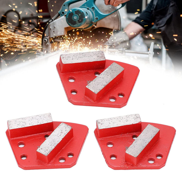 Diamant-Schleifschuhe, Trapez-Betonschneiden, 6 Löcher, gerade Zähne, Rot, 30#, Hochleistungs-, lebi