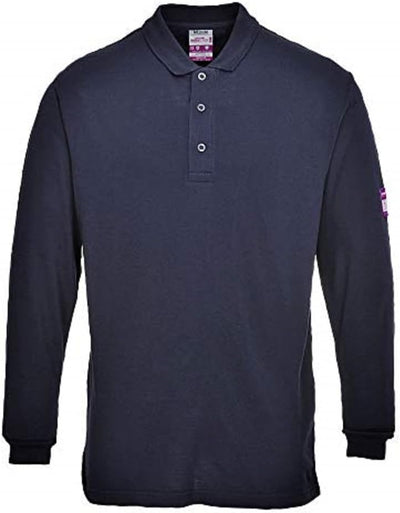 Portwest FR10 - Camisa FR antiestático Polo, color Negro, talla Medium M Schwarz, M Schwarz