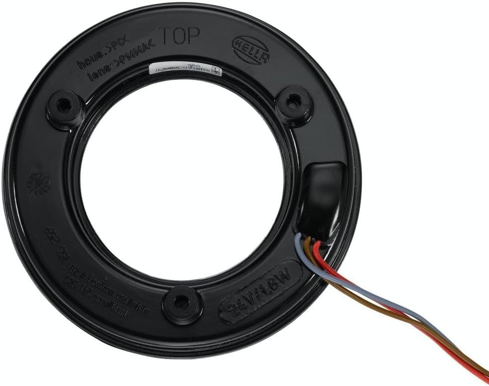 HELLA - Heckleuchte - LED - 24V - Anbau/Einbau - Lichtscheibenfarbe: glasklar - LED-Lichtfarbe: rot