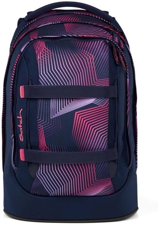 Satch Pack Schulrucksack Set 3tlg. inkl. Schlamperbox und Sporttasche (Seismic Pink), Seismic Pink