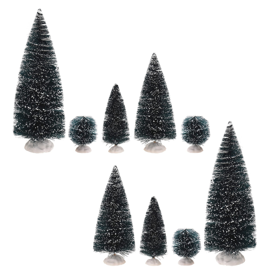 MIJOMA Weihnachtsdekoration Weihnachtsszene mit Beleuchtung und Bewegung (Ergänzungsset Bäume 9-TLG)