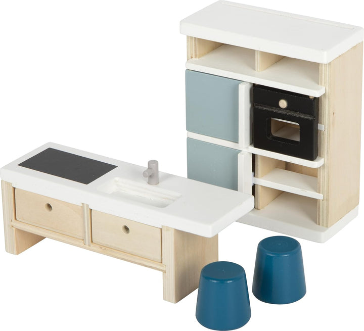 Small Foot Puppenhausmöbel Küche aus Holz, Möbel-Set für das Puppenhaus, für Kinder ab 3 Jahren, 126