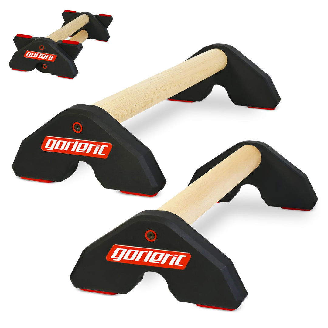 LowFit PRO Gorletic Calisthenics Parallettes - Gymnastik Parallettes, einfacher Transport, Athleten