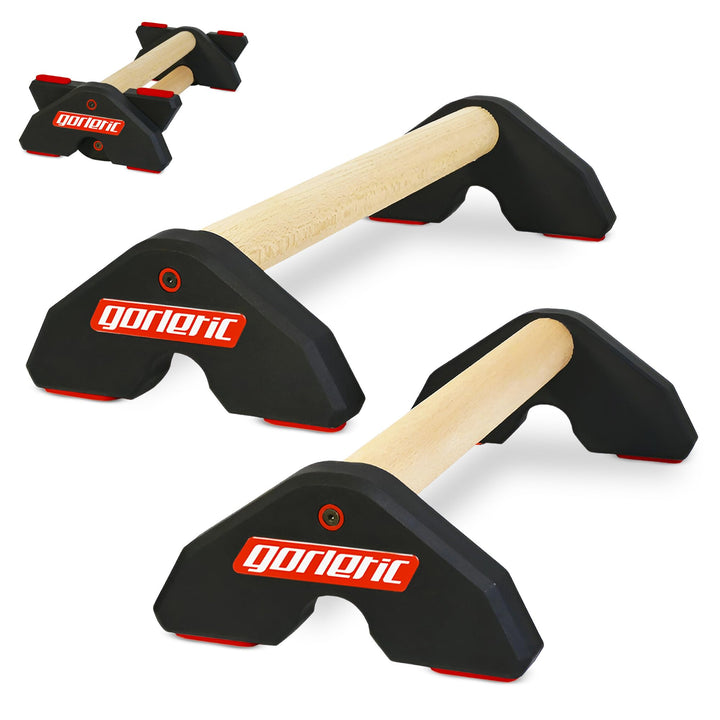 LowFit PRO Gorletic Calisthenics Parallettes - Gymnastik Parallettes, einfacher Transport, Athleten