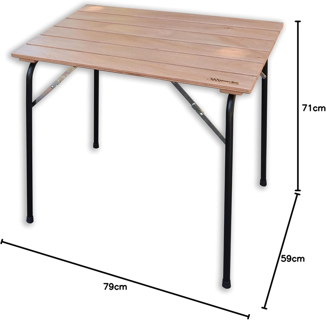Castelmerlino Klapptisch für den Aussenbereich, Camping, Terrasse, Okkumè, 80 x 60 cm