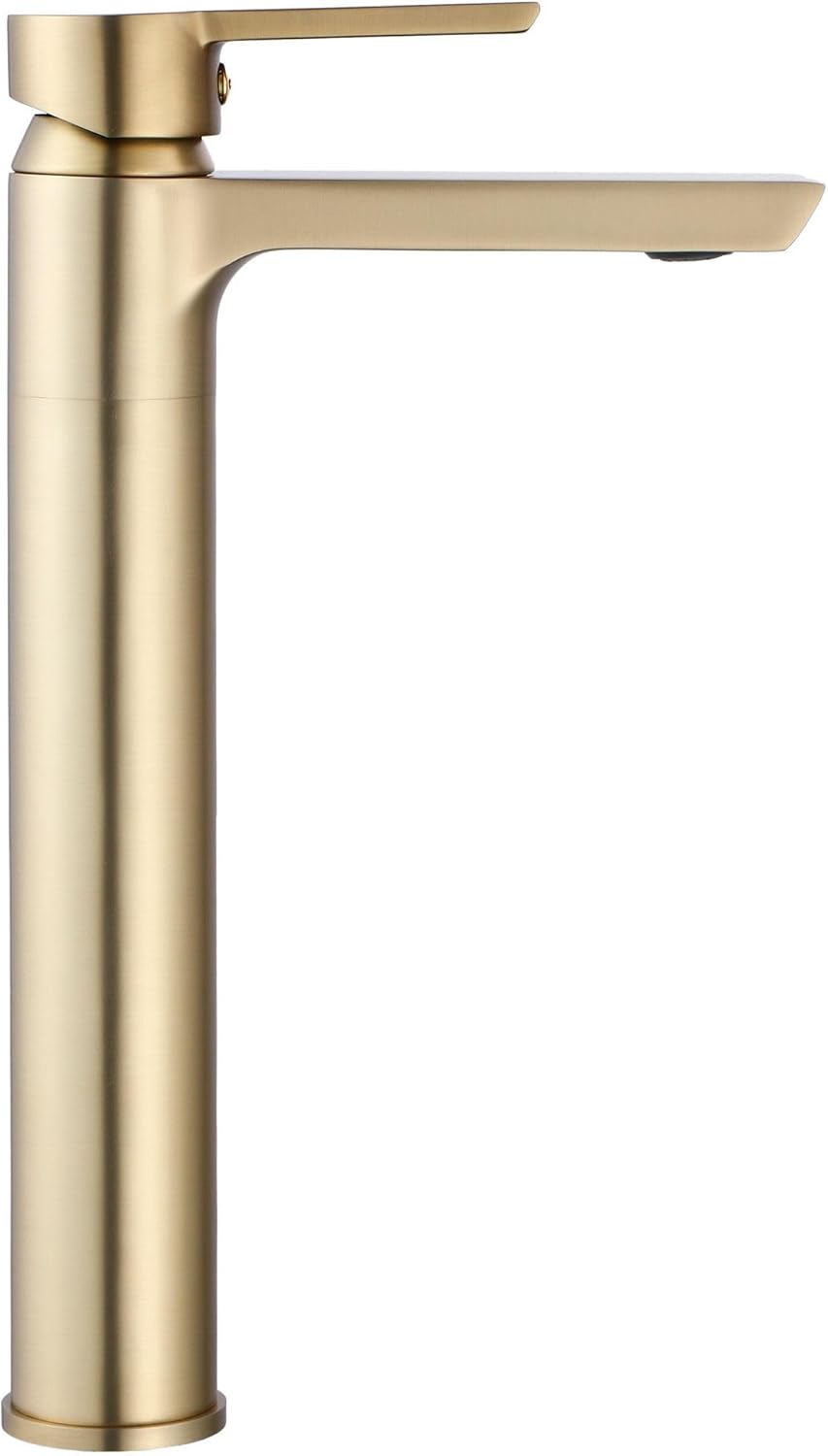 Rea Waschtischarmatur ARGUS BRUSH GOLD HIGH Wasserhahn Bad Badarmatur aus Messing Armatur für Waschb