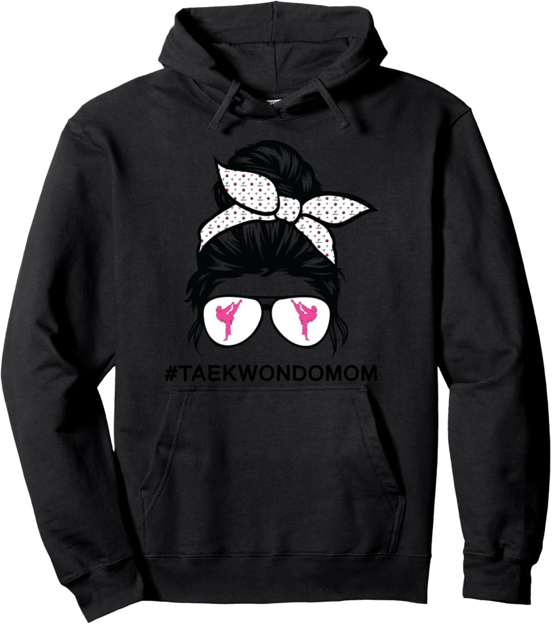 Taekwondo Mom Tae Kwon Do for Women Girl, schwarzer Gürtel Pullover Hoodie