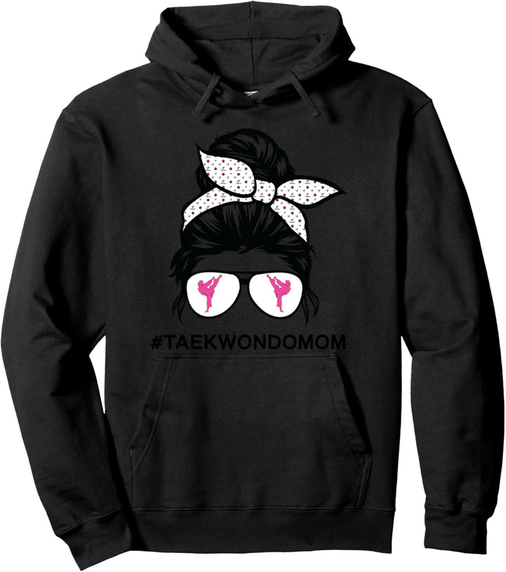 Taekwondo Mom Tae Kwon Do for Women Girl, schwarzer Gürtel Pullover Hoodie