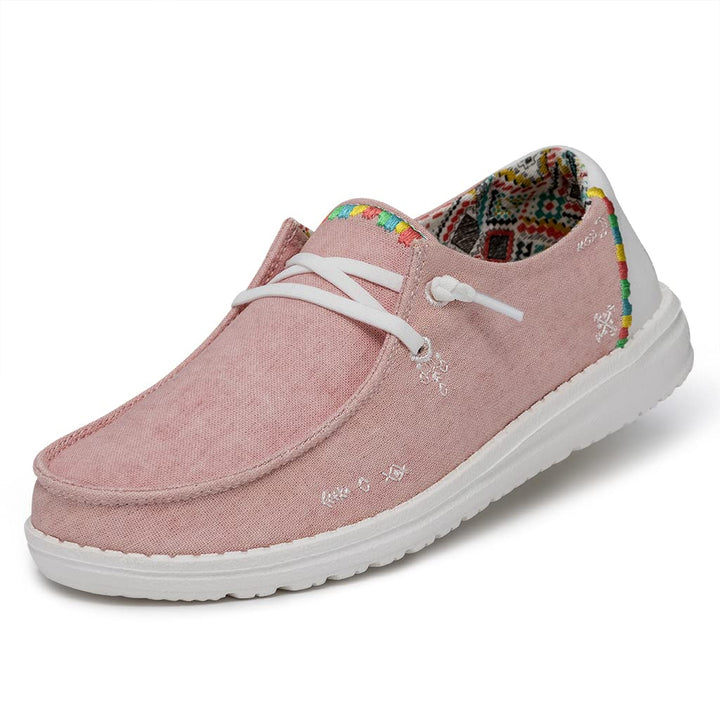 Hey Dude - Damen Wendy Boho Wendy Slip-On Schuhe 39 EU Pink, 39 EU Pink