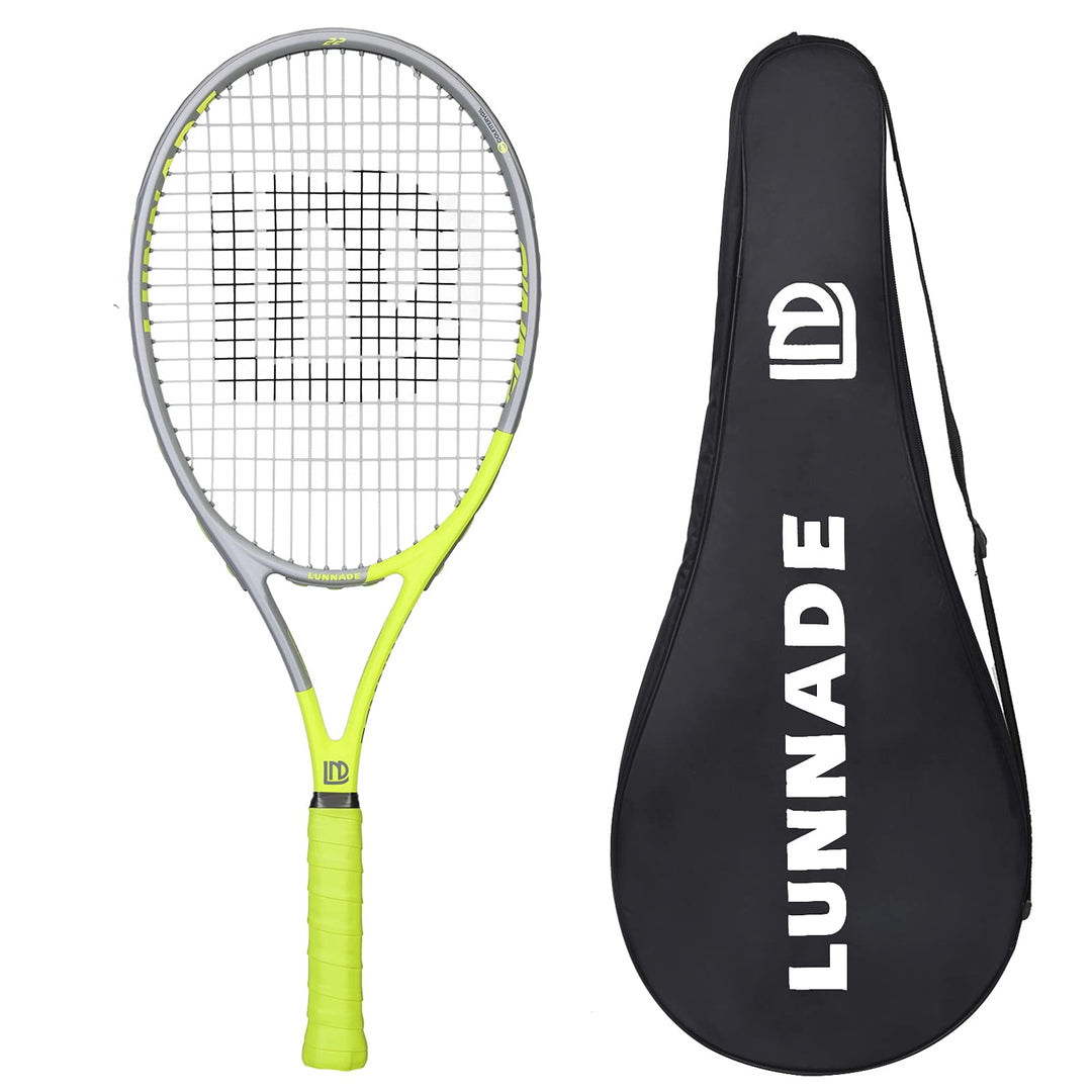 LUNNADE Tennisschläger für Erwachsene, 27 Zoll Leicht Tennisschläger mit Hülle, Geeignet für Damen H