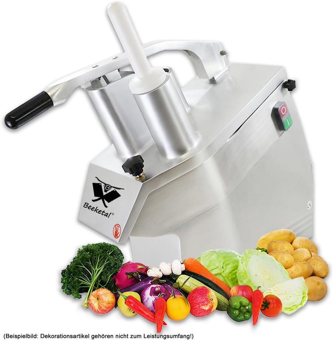 Beeketal 'GS750' Profi Gastro Gemüseschneider elektrisch (ca. 240kg/h Durchsatz), Gemüseschneidemasc