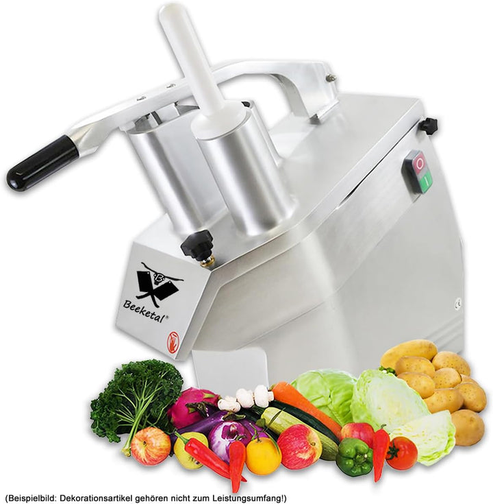 Beeketal 'GS750' Profi Gastro Gemüseschneider elektrisch (ca. 240kg/h Durchsatz), Gemüseschneidemasc