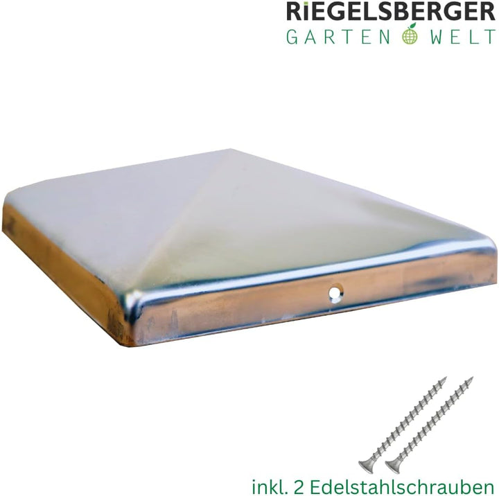Premium Pfostenkappe 151x151 mm aus Edelstahl für Pfosten 15x15 cm Pyramide Zaunkappe Abdeckkappe 1
