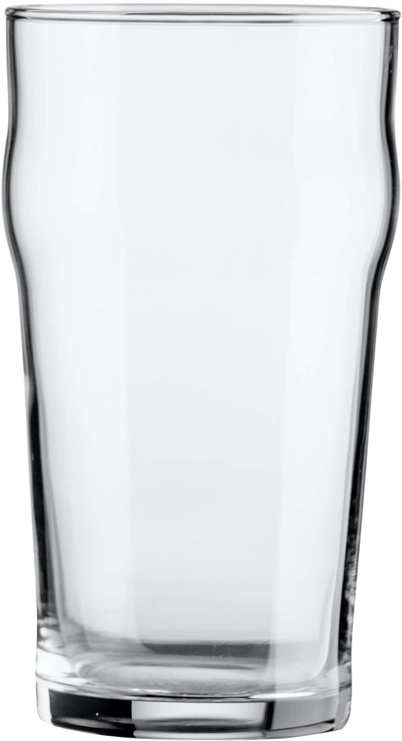 Hostelvia - Packung mit 12 Nonic Biergläsern - Bierglas, Hartglas (47cl), 47cl