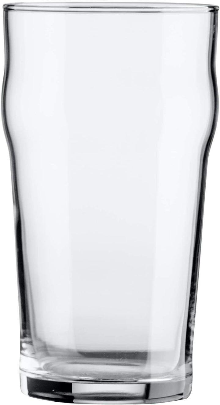 Hostelvia - Packung mit 12 Nonic Biergläsern - Bierglas, Hartglas (47cl), 47cl